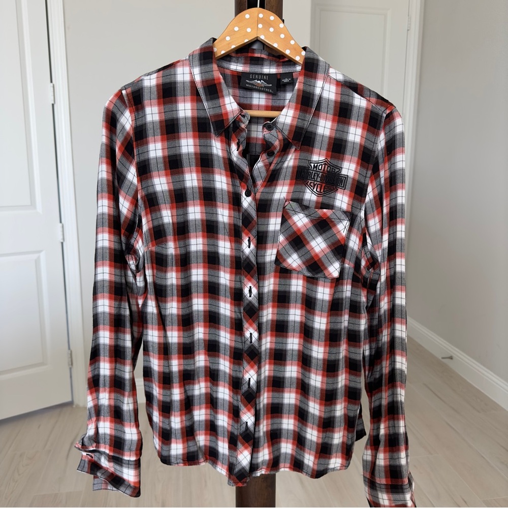 Harley Davidson Plaid Shirt
